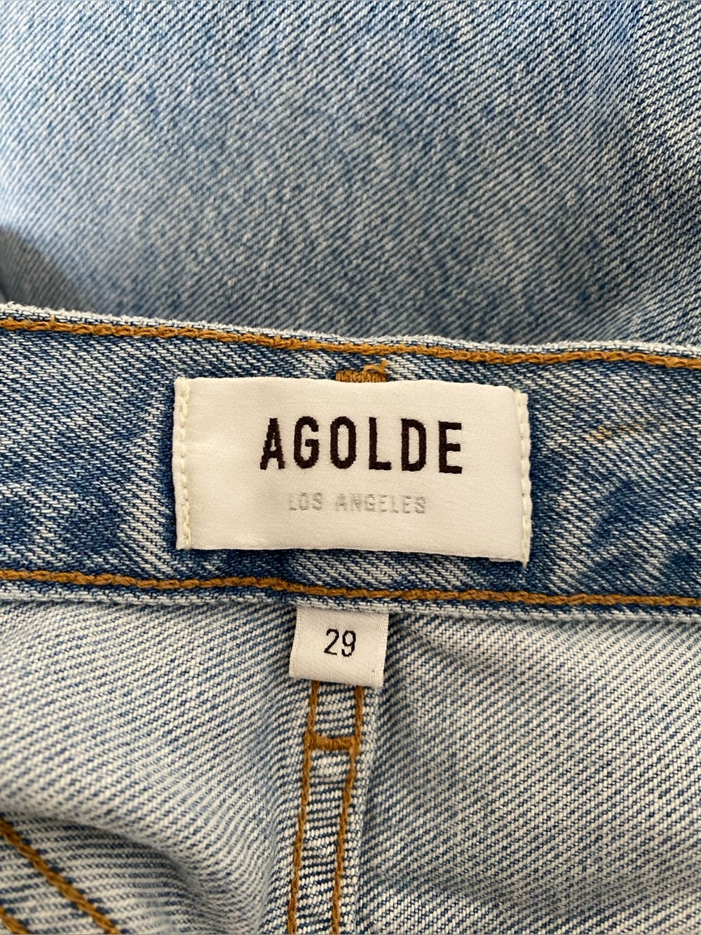 Agolde Lana Straight Leg Riptide Wash Lightly Distressed Jeans Sz 29 NWT - Picture 11 of 15